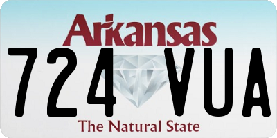 AR license plate 724VUA