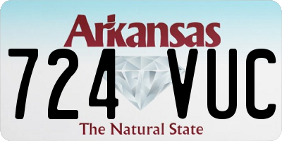 AR license plate 724VUC