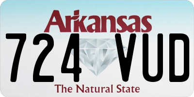 AR license plate 724VUD