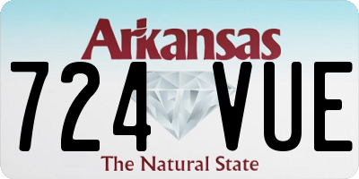 AR license plate 724VUE