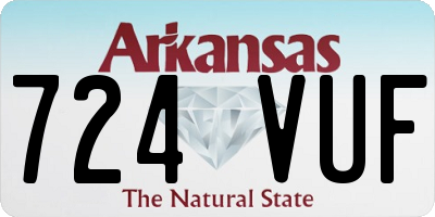 AR license plate 724VUF