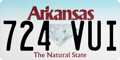 AR license plate 724VUI
