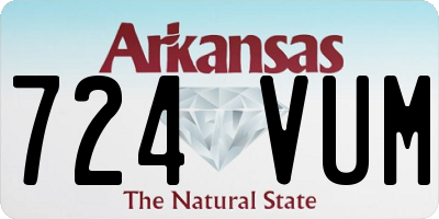 AR license plate 724VUM