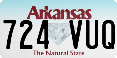 AR license plate 724VUQ