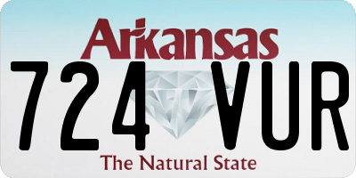 AR license plate 724VUR