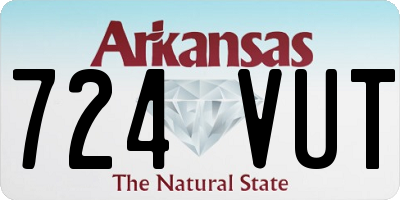 AR license plate 724VUT