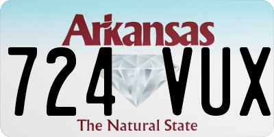 AR license plate 724VUX