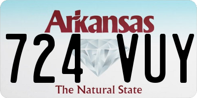 AR license plate 724VUY