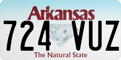 AR license plate 724VUZ