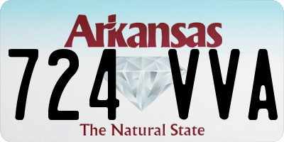 AR license plate 724VVA