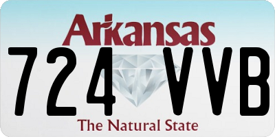AR license plate 724VVB
