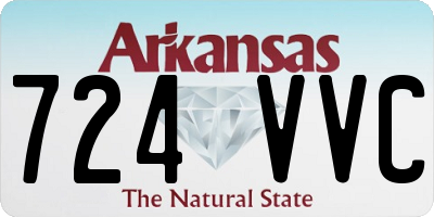 AR license plate 724VVC