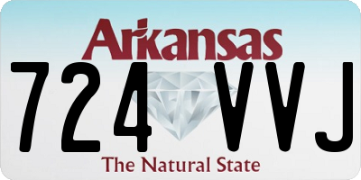 AR license plate 724VVJ