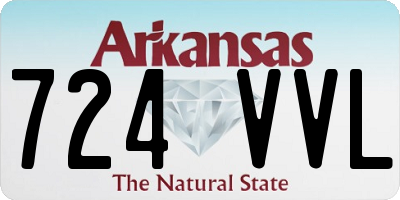 AR license plate 724VVL