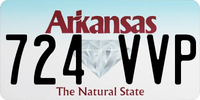 AR license plate 724VVP