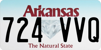 AR license plate 724VVQ
