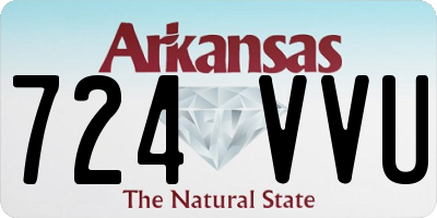 AR license plate 724VVU