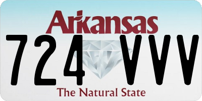 AR license plate 724VVV