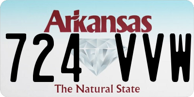 AR license plate 724VVW