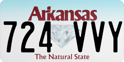 AR license plate 724VVY