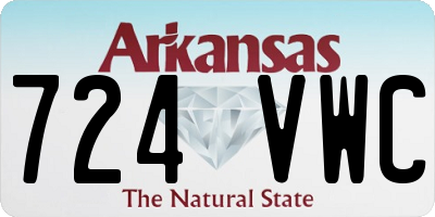 AR license plate 724VWC