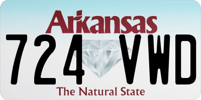 AR license plate 724VWD