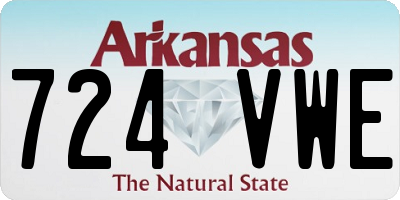AR license plate 724VWE