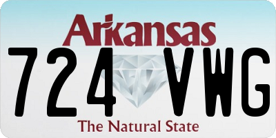 AR license plate 724VWG