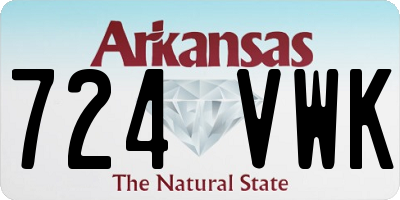 AR license plate 724VWK