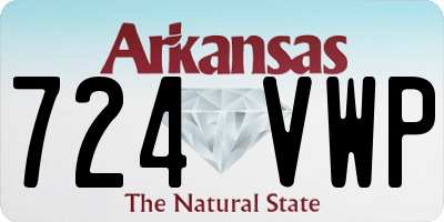 AR license plate 724VWP