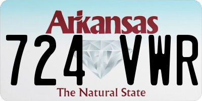 AR license plate 724VWR