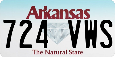 AR license plate 724VWS
