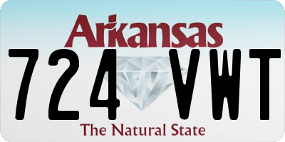 AR license plate 724VWT