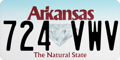 AR license plate 724VWV