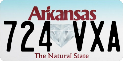 AR license plate 724VXA