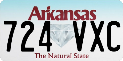 AR license plate 724VXC