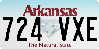 AR license plate 724VXE