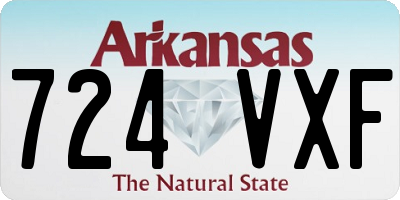 AR license plate 724VXF