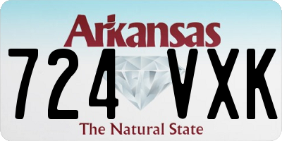 AR license plate 724VXK