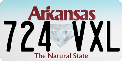 AR license plate 724VXL