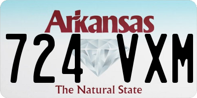 AR license plate 724VXM