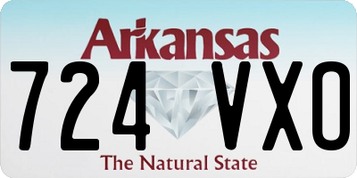 AR license plate 724VXO