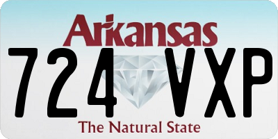 AR license plate 724VXP
