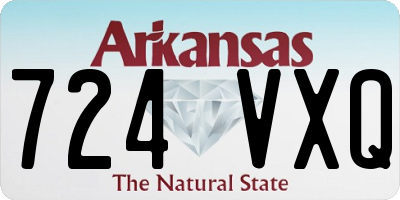AR license plate 724VXQ