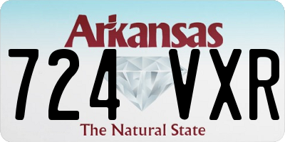 AR license plate 724VXR