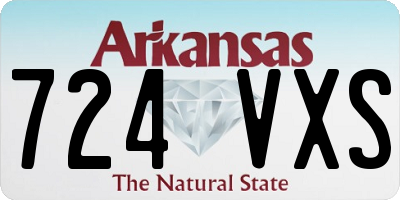AR license plate 724VXS