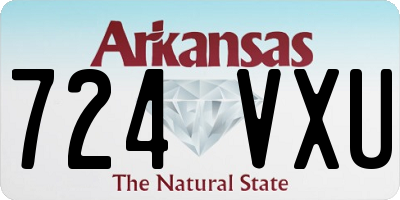 AR license plate 724VXU