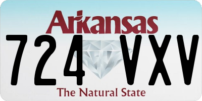 AR license plate 724VXV