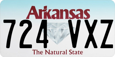 AR license plate 724VXZ