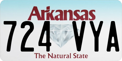 AR license plate 724VYA